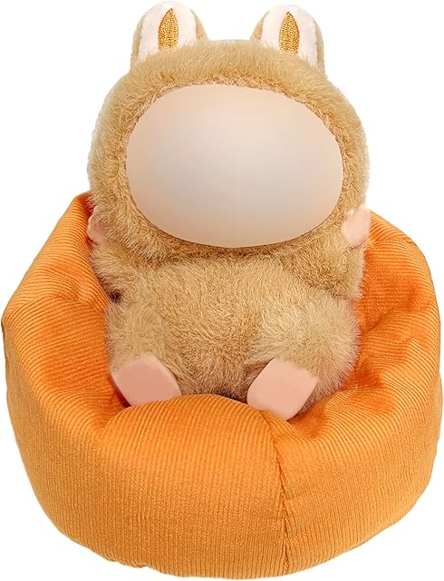The Handmade Bean Bag Chair for Doll Seat, 15-17cm Doll Sofa Table Dispaly Accessories (Pumpkin)