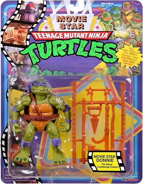 The Teenage Mutant Ninja Turtles TMNT Classic 1991 Movie Star Turtle Donnie