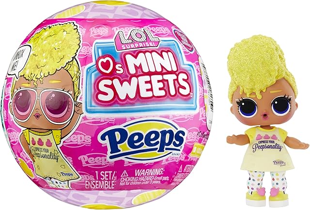 The L.O.L. Surprise! LOL Surprise Loves Mini Sweets Peeps - Tough Chick with Collectible Doll, 7 Surprises, Spring Theme, Peeps Limited Edition Doll- Great Gift for Girls Age 4+