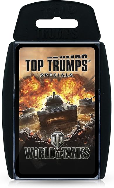 The Top Trumps World of Tanks Classic Card Game, Learn about Shermans, Churchills, Tigers and T-34s in this educational pack, gift and toy for boys and girls aged 6 plus