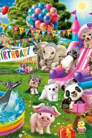 The Ravensburger Tiara Birthday Party - 100 Piece XXL Jigsaw Puzzle for Kids | Celebrate with Magical Fun | Promotes Problem Solving Skills | Durable and Eco-Friendly