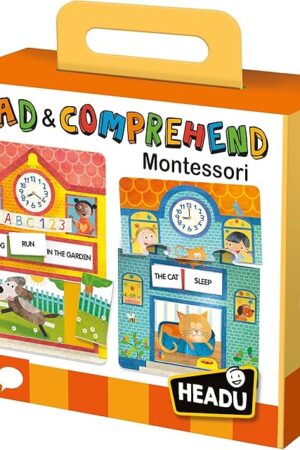 The Read and Comprehend Montessori, Educational Toys for Boys and Girls Ages 3-6 Years Old, Preschool Learning Toys, Teacher Homeschool Supplies, Birthday