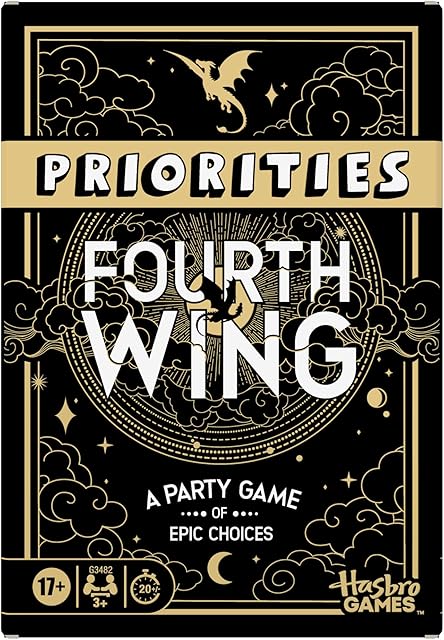 The Priorities Fourth Wing Edition Game | Officially Licensed Party Game Inspired by Empyrean Series | Ages 17+ | 3+ Players | 20 Mins.