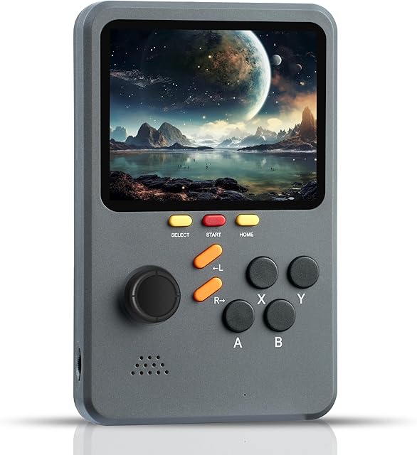 The WeLohas Q2 Pro Retro Handheld Game Console,Electronic 3D Gameboy Advance,10000+ Fun Retro Video Games Preloaded,64GB TF Card,3.0" HD Screen,Pocket Gamer Gifts for Teen Adult (Black)