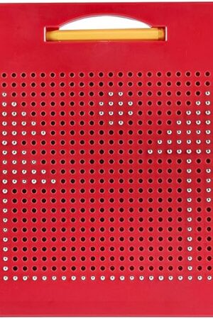 The Playmags Magnetic Drawing Board, Large Writing Tablet for Kids & Toddlers, Magnet Beads w/Drawing Stylus, (12" x 10") - STEM Educational Activities for Boys & Girls Ages 4-8