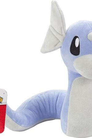 The Pokemon 8" Dratini Plush - Officially Licensed - Scarlet & Violet Dragonite Evolution Figure - Authentic Soft Stuffed Animal Dragon Toy - Holiday Christmas Stocking Stuffer Gift for Kids, Boys, Girls