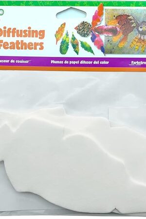 The Roylco Color Diffusing Feathers 80 Die Cut Bird Feathers