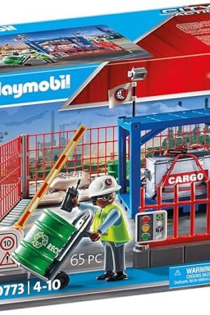 The Playmobil City Action 70773 Freight Storage, for Children Ages 4+