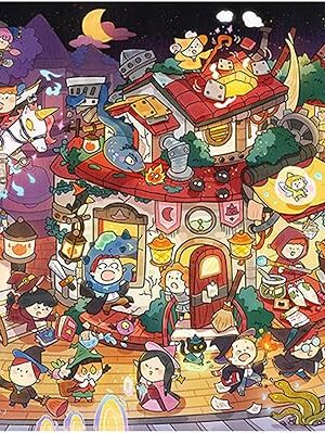 The Pintoo Jigsaw Puzzles 1000 Piece for Adults - Peiji - Underground Town of Magic Beautiful Plastic Puzzle for Home Decor Zero Dust Easy Storage [H3592]