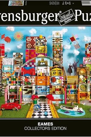 The Ravensburger Eames House of Cards Fantasy - 1500 Piece Jigsaw Puzzle for Kids and Adults | Unique Design | Softclick Technology Sustainable Materials | Designed by Renowned Artist