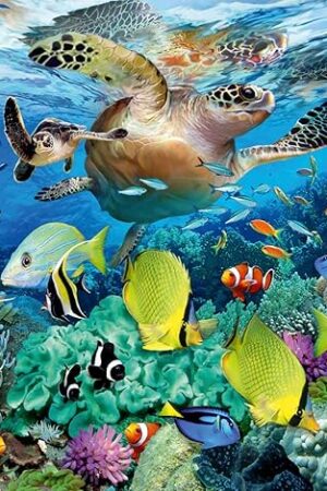 The Ravensburger Underwater Paradise Jigsaw Puzzle - 150 Unique Pieces | Engaging and Educational Toy and Anti-Glare Surface | Ideal Gift for Kids | FSC Certified and Climate Pledge Friendly