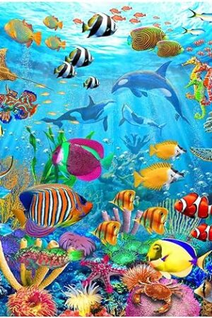 The Puzzles for Kids Ages 6-8 8-10 Year Old - Ocean Underwater World, 200 Pieces Jigsaw Puzzles for Kids, Learning Educational Toys for Boys and Girls
