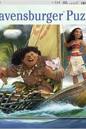 The Ravensburger - Disney Moana & Maui - 100 Piece Jigsaw Puzzle - Favorite Scene from The Moana Movie - Stunning, Bright Colors - Premium Quality - Ideal Gift - Screen-Free Fun - Children Age 6+