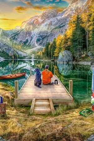 The Ravensburger Calm Campsite 1000 Piece Jigsaw Puzzle for Adults - 12000076 - Handcrafted Tooling, Made in Germany, Every Piece Fits Together Perfectly