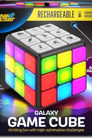 The Rechargeable Game Activity Cube - Toys for Boys and Girls - 9 Fun Brain & Memory Games - Birthday Gifts for Age 6, 7, 8, 9, 10, 11, 12 Year Old Kids Teens - Best Boy Toy Gift Ideas