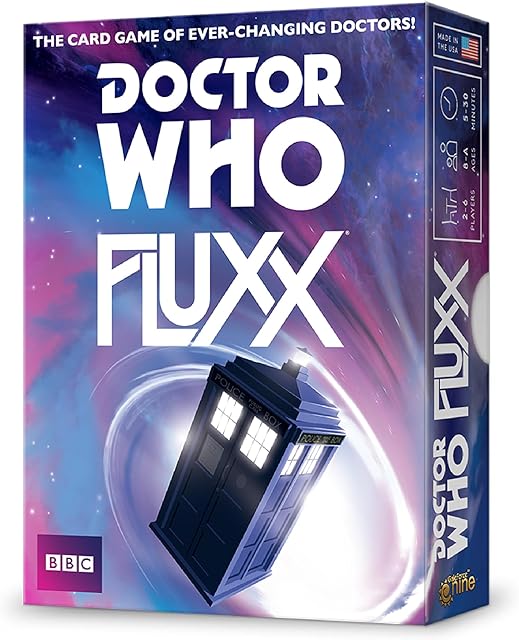 The Looney Labs Doctor Who Fluxx Card Game - Whovian Delight with Quick Rounds
