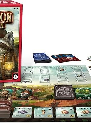 The Raccoon Tycoon - Gateway Strategy Board Game for Adults and Family | Fast, Fun, Economic and Set-Collecting Competitive Game | 2-5 Players | Ages 8 and Up | 60-90 Minutes | by Forbidden Games