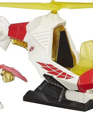 The Playskool Heroes Marvel Super Hero Adventures Talon Copter with Marvels Falcon Action Figure