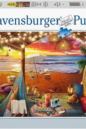 The Ravensburger Cozy Cabana Puzzle - Tranquil 500-Piece Jigsaw | Unique Softclick Technology | Large Format | FSC-Certified Materials | Ideal Family Fun Activity