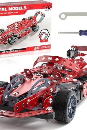 The Lucky Doug Building Kit Model Car Set - STEM Project Building Toys for Kids Ages 8-12, Assembly Building Vehicle for Boys 8 9 10 11 Years Old