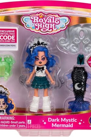 The Royale High 3? Dark Mystic Mermaid Fashion Doll - 1 Figure with 9 Fashion Accessories - Virtual Item Code Included - Series 3 - Ages 5+
