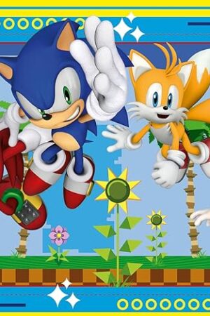 The Ravensburger - Sonic The Hedgehog - 100 Piece Jigsaw Puzzle - XXL Pieces for Easy Assembly - Exciting, Bold Image of Sonic & Friends - Premium Quality - Ideal Gift - Screen-Free Fun - Children Age 6+