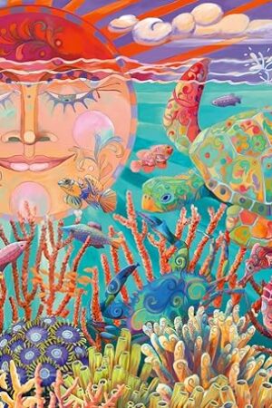 The Ravensburger Sun and Sea 500 Piece Large Format Jigsaw Puzzle for Adults - 12001003 - Easy to See & Easy to Hold Large Pieces Fit Together Perfectly