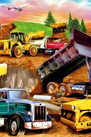The Ravensburger - Construction Crowd - 60 Piece Jigsaw Puzzle - Exciting, Vibrant Colors - Earth Movers, Trucks & More - Larger Pieces - Premium Quality - Ideal Gift - Screen-Free Fun - Children Age 4+