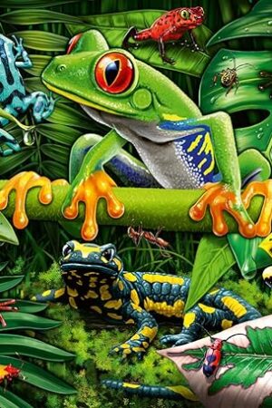 The Ravensburger Amazing Amphibians 35 Piece Jigsaw Puzzle for Kids - 05174 - Every Piece is Unique, Pieces Fit Together Perfectly