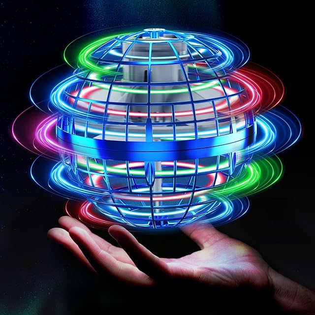 The Tikduck Flying Orb Ball 2025 Toys Soaring Hover Boomerang Spinner Hand Controlled Mini Drone Cosmic Globe Spinning Kids Adults Outdoor Birthday Gift Cool Stuff for Boys Girls 6 7 8 9 10+ Year Old