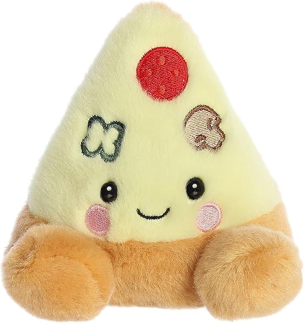 The Aurora® Adorable Palm Pals™ Peppa Pizza Slice™ Stuffed Animal - Pocket-Sized Play - Collectable Fun - Brown 5 Inches