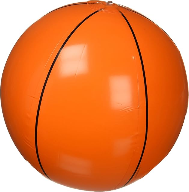 The Rhode Island Novelty Inflatable Basketballs ~ 1 Dozen Basketball inflates ~ 16 inches ~ Sports Themed Birthday Favor ~ Decor Pool Beach Party