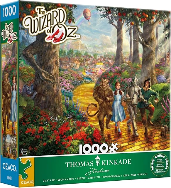 The Ceaco - Thomas Kinkade - Follow The Yellow Brick Road - 1000 Piece Jigsaw Puzzle
