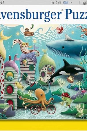 The Ravensburger Underwater Wonders 100 Piece Jigsaw Puzzle for Kids - Fun and Educational Toy | Perfect Age Fit | Sustainable Wooden Pieces | Climate Pledge Friendly - 12972