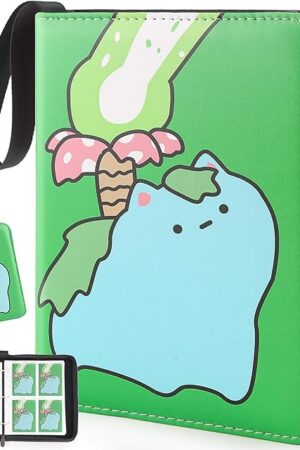 The Premium Trading Card Binder, 400 Pockets Card Holder with 50 Removable Sleeves, Collection Binder Album Book with Zipper for Game Cards