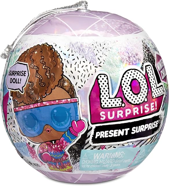 The L.O.L. Surprise! Winter Chill Dolls with 8 Surprises Including Collectible Doll with Winter Fashion Outfits, Accessories, Holiday Ornament Ball - Gift for Kids, Toys for Girls Boys Ages 4 5 6 7+ Years