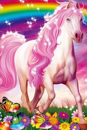 The Ravensburger Horse Dreams Glitter Jigsaw Puzzle - 100 Unique Pieces | Perfect Interlock Fit | Vibrant, Glare-Free Design | Ideal for Kids Aged 4-8