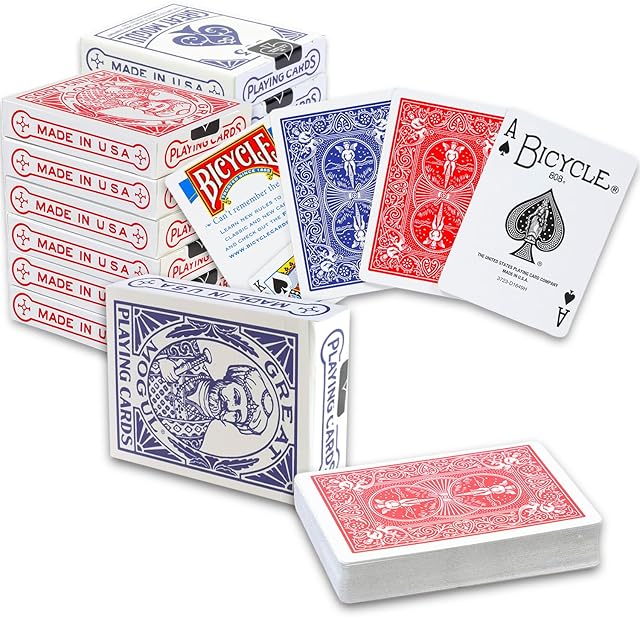 The Bicycle Vintage Great Mogul Rider Back Playing Cards 12 Pack - Bundle with 12 Air Cushioned Playing Card Decks in Collectable Box Playing Cards Bulk