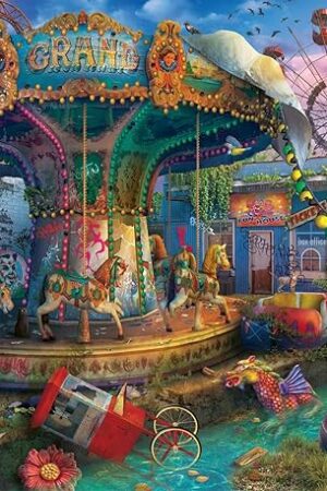 The Ravensburger Abandoned Series: Gloomy Carnival 1000 Piece Jigsaw Puzzle for Adults - 12000487 - Handcrafted Tooling, Made in Germany, Every Piece Fits Together Perfectly