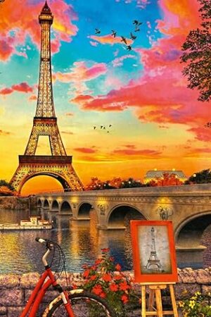 The Ravensburger - Evening in Paris - 500 Piece Jigsaw Puzzle - Stunning, Vivid Imagery of Paris at Dusk - Bold Colors - Inspiring Scene - Ideal Gift - Frameable Art - Screen-Free Fun - Puzzles for Adults