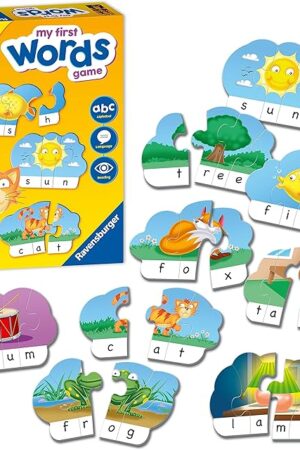 The Ravensburger My First Game: Words Educational Games for Kids Age 4 Years Up - Ideal for Early Learning, Alphabet, Reading and Spelling