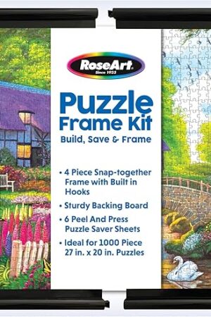 The RoseArt Puzzle Frame Kit, A Great Way to Build, Save, Frame, Display and Preserve Your Favorite Jigsaw Puzzle