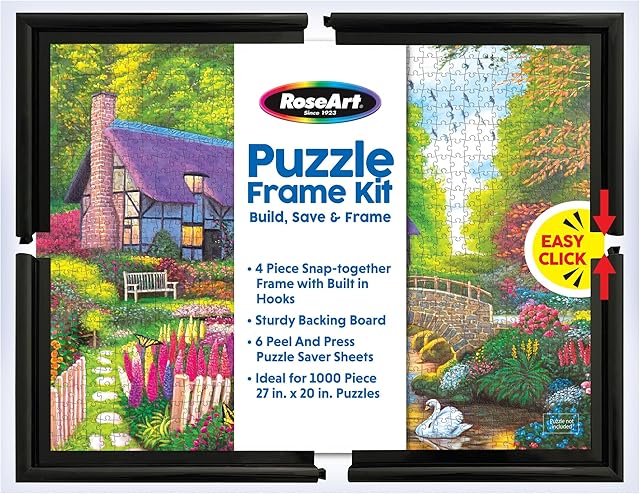 The RoseArt Puzzle Frame Kit, A Great Way to Build, Save, Frame, Display and Preserve Your Favorite Jigsaw Puzzle