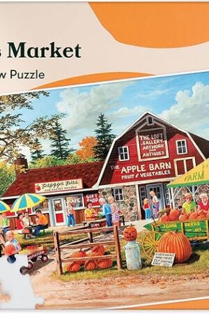 The Relish 63 Piece Farmers Market Dementia Jigsaw Puzzles - Puzzles for People with Alzheimer's / Dementia
