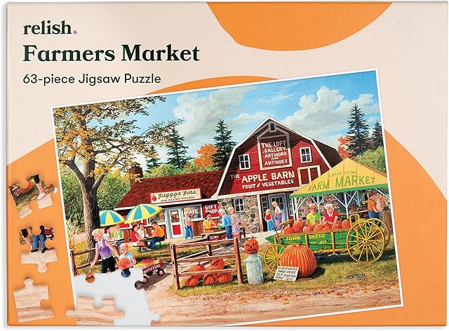 The Relish 63 Piece Farmers Market Dementia Jigsaw Puzzles – Puzzles for People with Alzheimer’s / Dementia - Sextoyzone