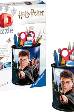 The Ravensburger Harry Potter Pencil Cup 3D Puzzle for Kids - Every Piece is Unique, Pieces Fit Together Perfectly