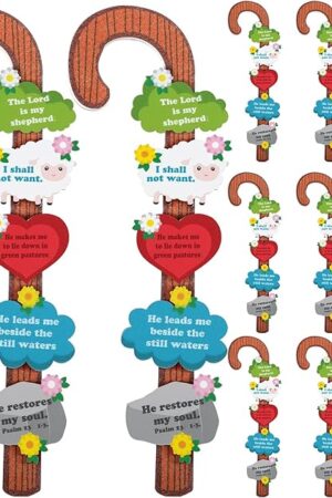 The Peryiter 24 Pcs Religious Crafts for Kids Christian Bible Sunday School DIY Crafts for Kids Ages 8-12 Christmas Psalm Classroom Church Carnivals First Day of School Supplies