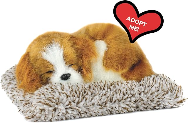 The Mini Cavalier King Charles, Realistic Battery-Operated Dog Toy, Calming Companion for Kids & Elderly