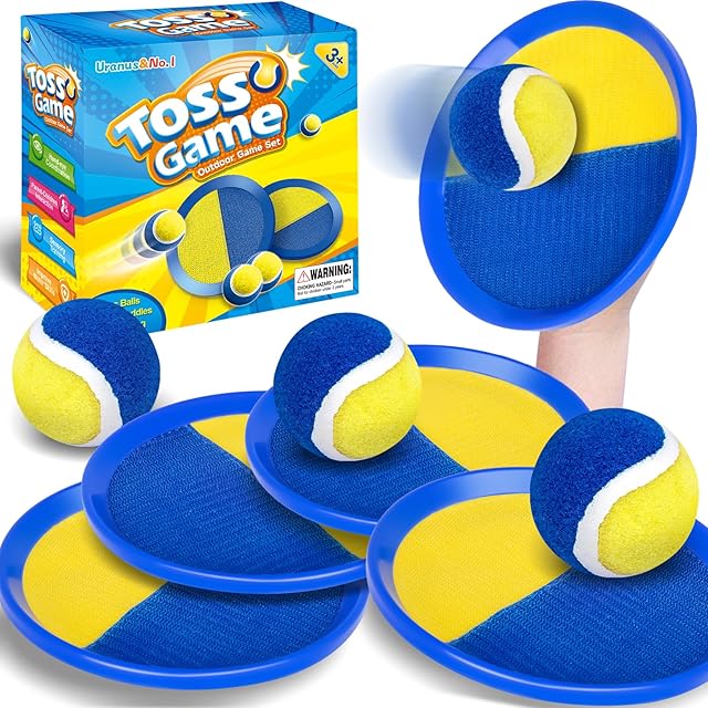 The Toss and Catch Ball Game Set, Outdoor Toys for Kids Ages 4-8, Beach Pool Yard Games for Toddlers and Family, Summer Outside Activities , Birthday Gifts for Ages 3 4 5 6 8 12 Year Old Boys Girls