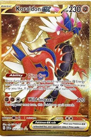 The Pokemon - Koraidon ex 254/198 - Scarlet & Violet - Secret Rare - Gold Holo Foil